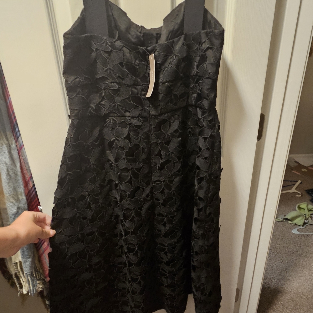 NWT J.Crew Black Midi Dress - Picture 3 of 6